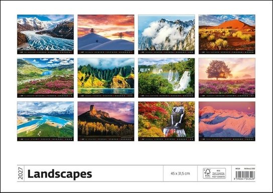 Landscapes 2027 - nástěnný kalendář