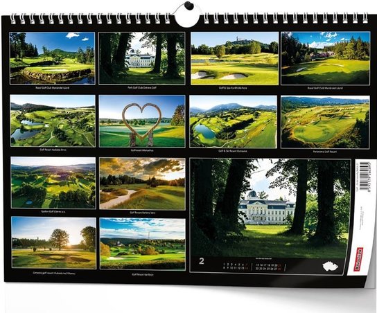 Golf české resorty 2027 - nástěnný kalendář