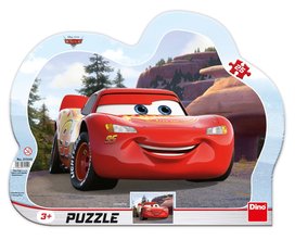 Puzzle 25 Cars Blesk na výletě kontura