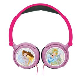 Lexibook skládací drátová sluchátka Disney Princezny s limitem hlasitosti
