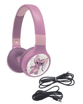 Lexibook 2v1 bluetooth skládací sluchátka Stitch Angel s limitem hlasitosti