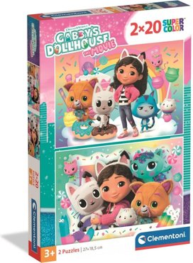 Puzzle Gábinin kouzelný domek 2x20 dílků