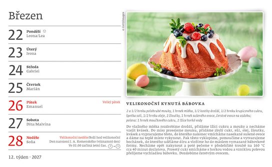 Hrníčková kuchařka 2027 - stolní kalendář
