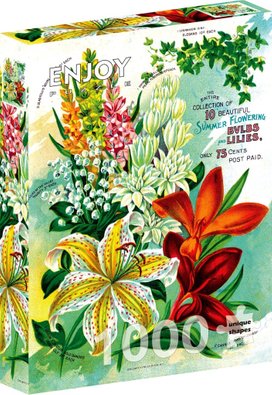Puzzle Vintage květinový katalog 1000 dílků