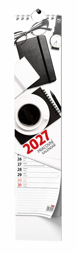 Pracovní kalendář 2027 - nástěnný kalendář