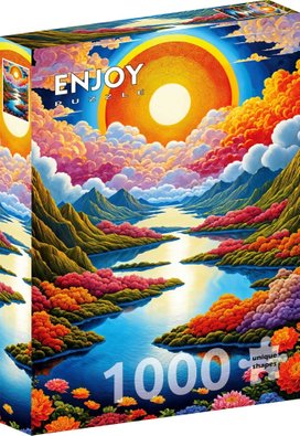 Puzzle Plynulý východ slunce 1000 dílků