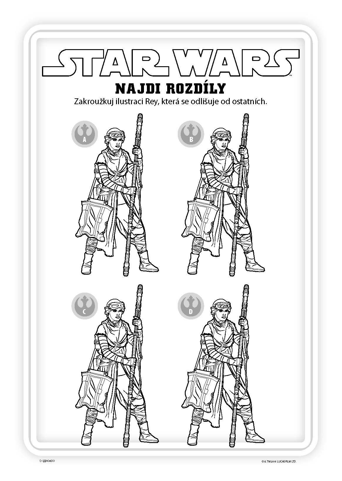 Star Wars – vybarvi a najdi
