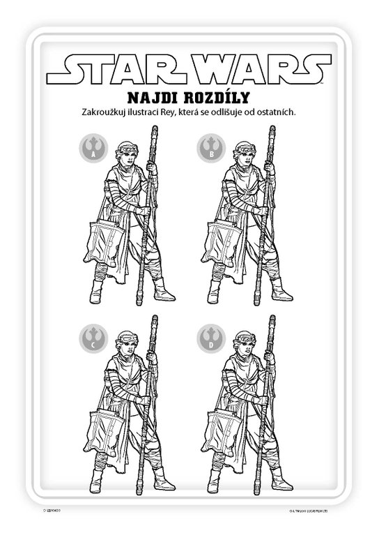 Star Wars – vybarvi a najdi