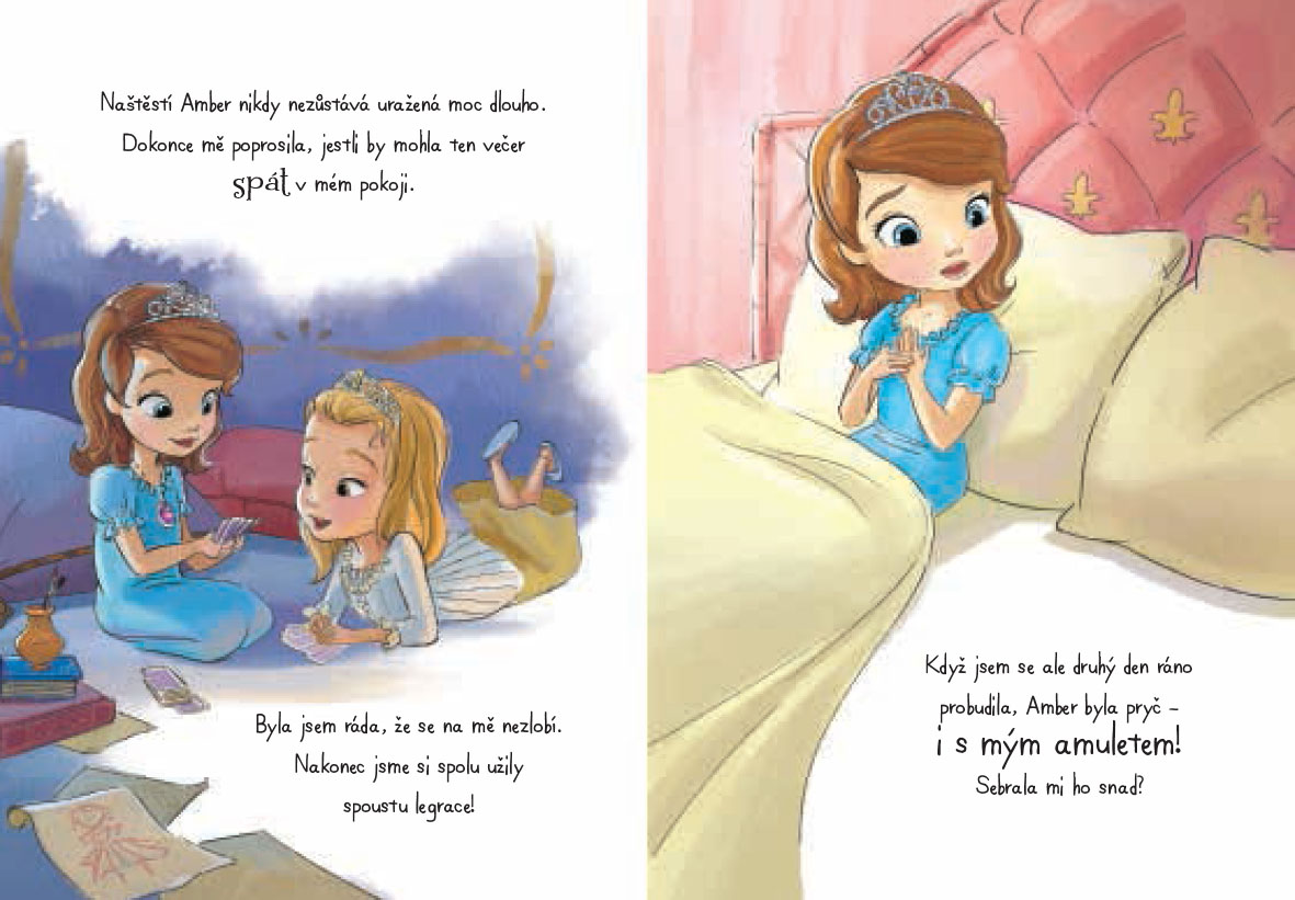 Sofie První - knížka Tajemná kletba, časopis + 2 dárky