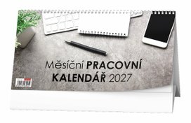 Měsíční pracovní kalendář 2027 - stolní kalendář