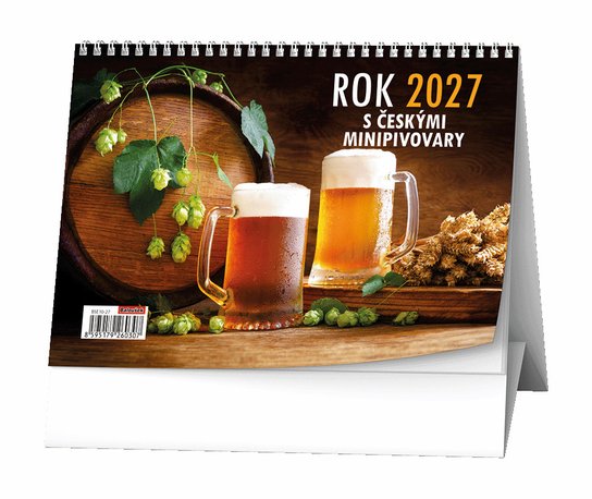 Rok 2027 s českými minipivovary - stolní kalendář