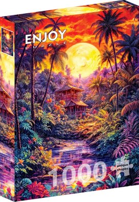Puzzle Soumrak v džungli 1000 dílků