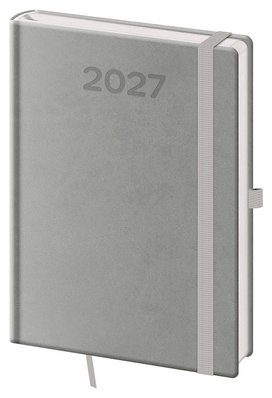 Denní diář 2027 A5 Print Pop šedý