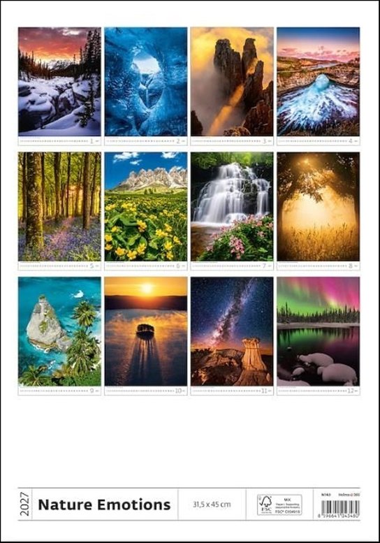 Nature Emotions 2027 - nástěnný kalendář