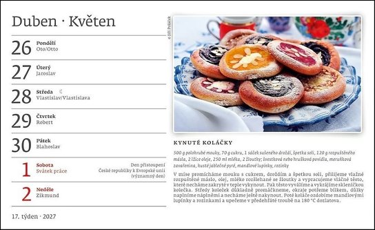 Česká kuchyně 2027 - stolní kalendář