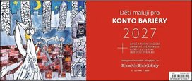 Děti malují pro Konto Bariéry 2027 - stolní kalendář