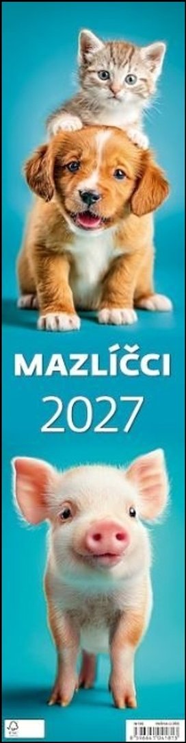 Mazlíčci vázanka 2027 - nástěnný kalendář