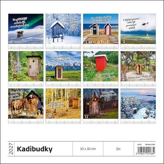 Kadibudky 2027 - nástěnný kalendář