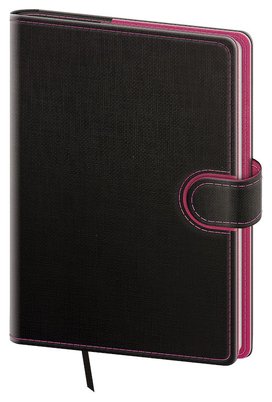 Týdenní diář 2027 A5 Flip antracit magenta