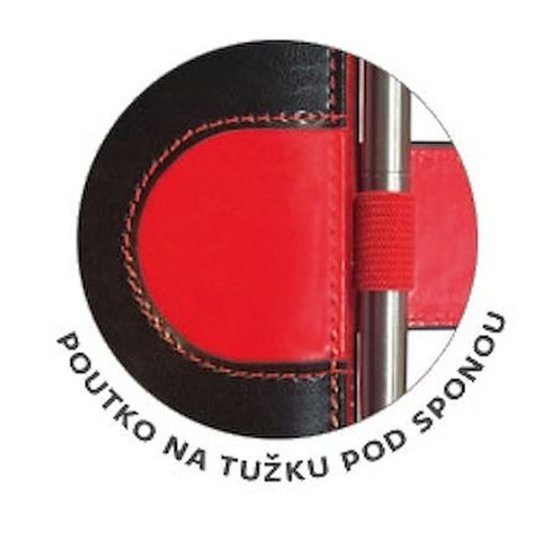 Týdenní diář 2027 A5 Flip černomodrý