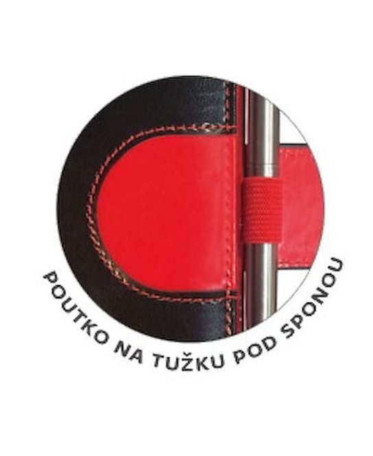 Týdenní diář 2027 A5 Flip modrobílý