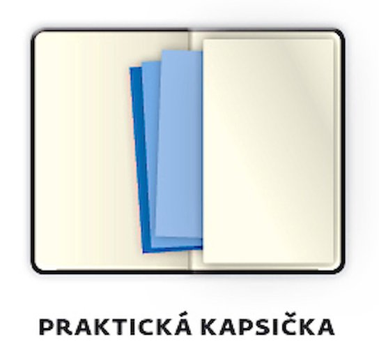 Týdenní diář 2027 A5 Print Pop světle modrý