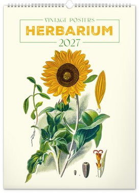 Vintage plakáty Herbář 2027 - nástěnný kalendář