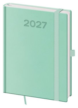 Týdenní diář 2027 B6 Print Pop světle zelený
