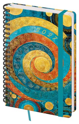 Týdenní diář 2027 A5 Twin s poznámkami Spiral