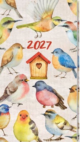 Týdenní diář 2027 Jakub Lamino kapesní Ptáčci