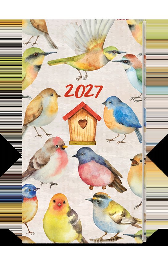 Týdenní diář 2027 Jakub Lamino kapesní Ptáčci