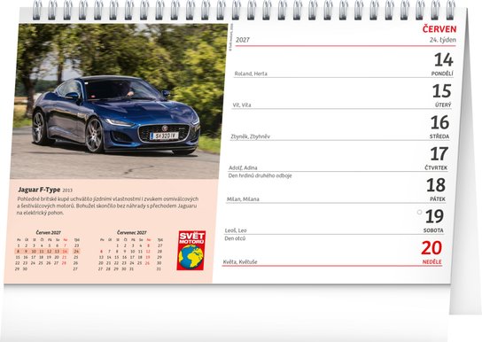 Svět motorů 2027 - stolní kalendář