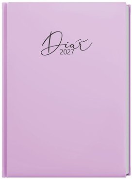 Týdenní diář 2027 Oskar Pastel A5 fialová