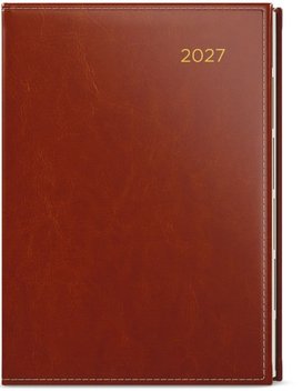 Denní diář 2027 Ctirad s výsekem Premier A5 hnědá