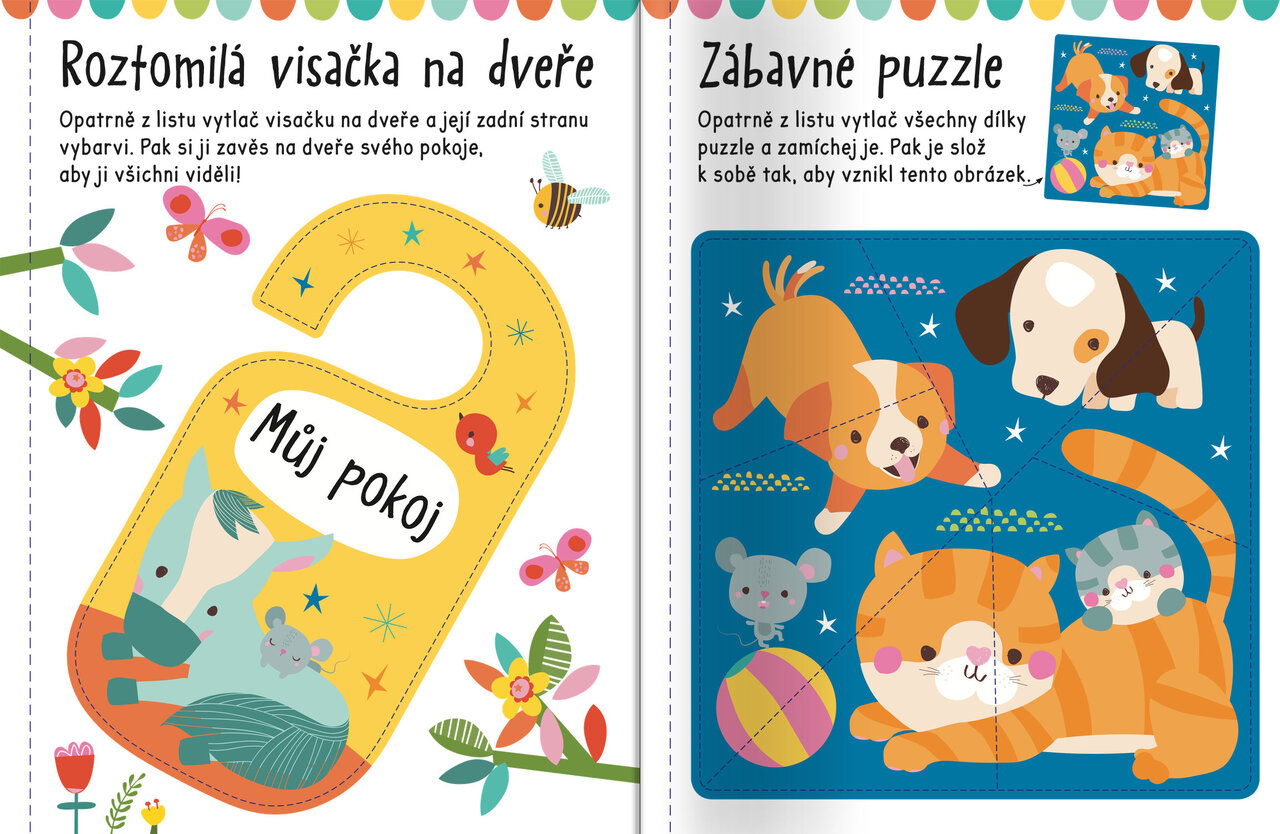 Velké samolepky a omalovánky pro malé ruce Mláďata