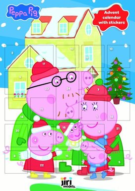 Adventný kalendár so samolepkami Prasiatko Peppa