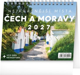 Nejkrásnější místa Čech a Moravy 2027 - stolní kalendář