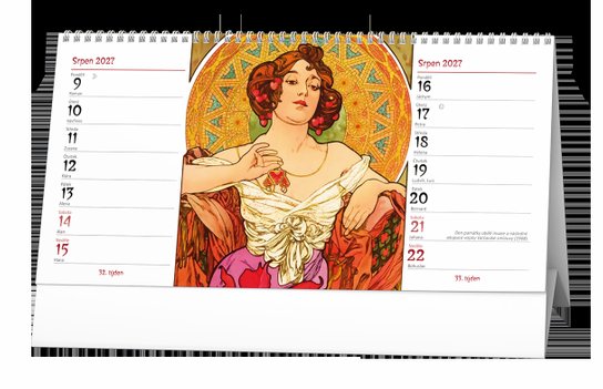 Alfons Mucha 2027 - stolní kalendář