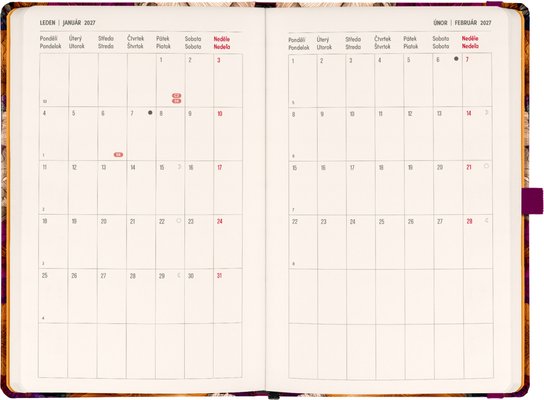 Planbook diář Vintage květy 2027