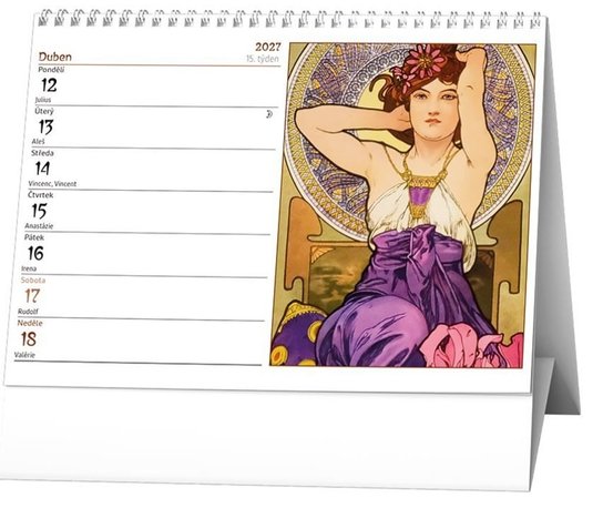 Alfons Mucha 2027 - stolní kalendář