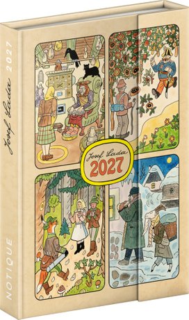 Týdenní magnetický diář 2027 Josef Lada