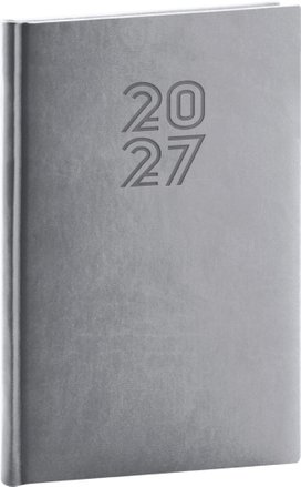 Týdenní diář Aprint 2027 šedý