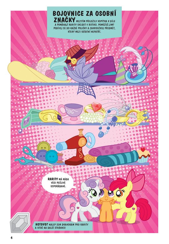 My Little Pony Aktivity s hračkou - Rarity