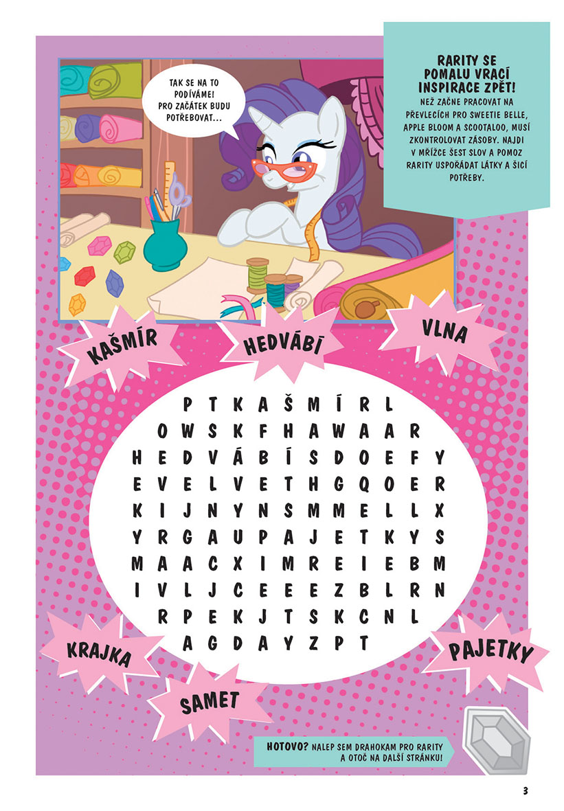My Little Pony Aktivity s hračkou - Rarity