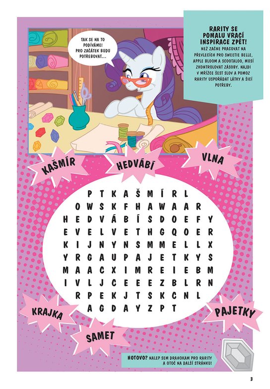 My Little Pony Aktivity s hračkou - Rarity
