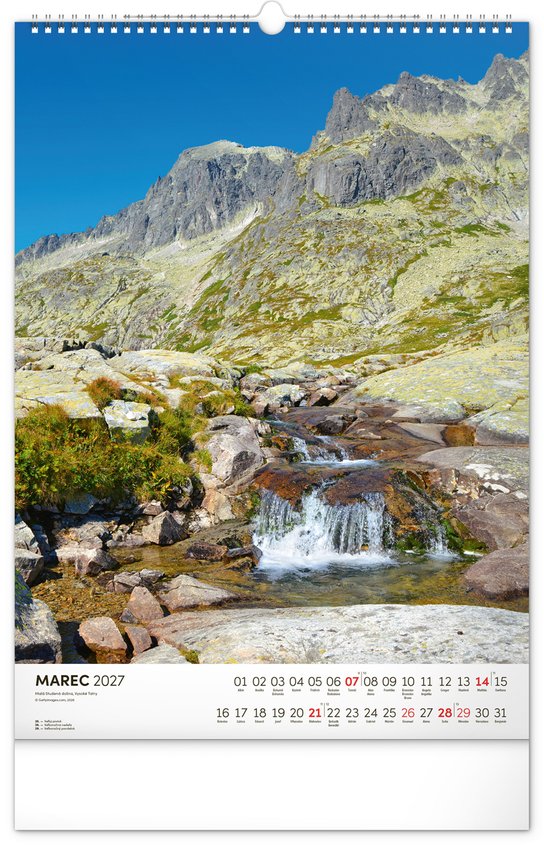 Tatry 2027 - nástenný kalendár