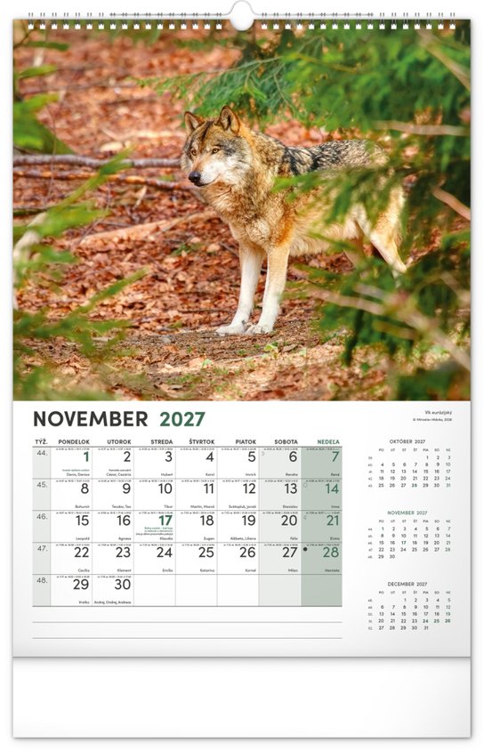 Poľovnícky kalendár 2027 - nástenný kalendár