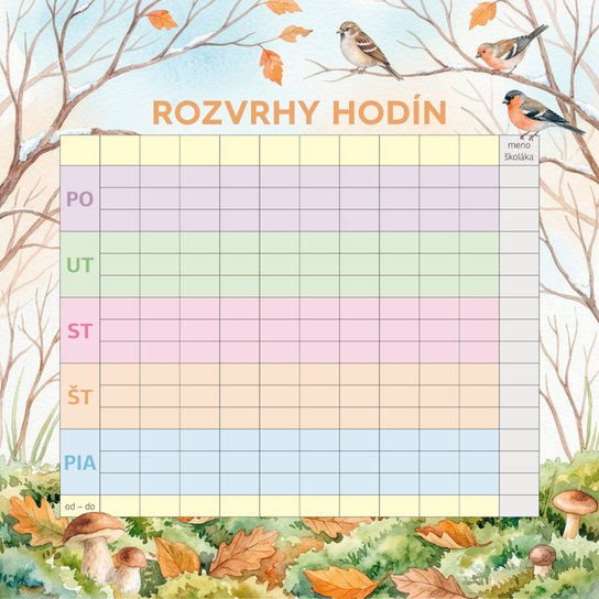 Rodinný plánovací kalendár Zvieratká 2027 - nástenný kalendár