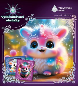 Vyškrabovací obrázky Duhová zvířátka