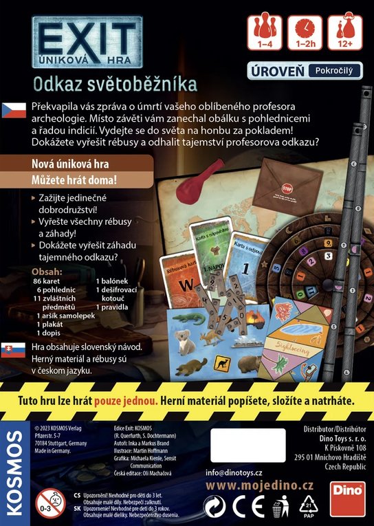 Úniková hra Odkaz světoběžníka